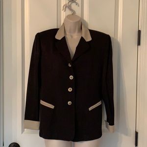 N TOUCH BLACK/CREAM LADIES BLAZER 10P